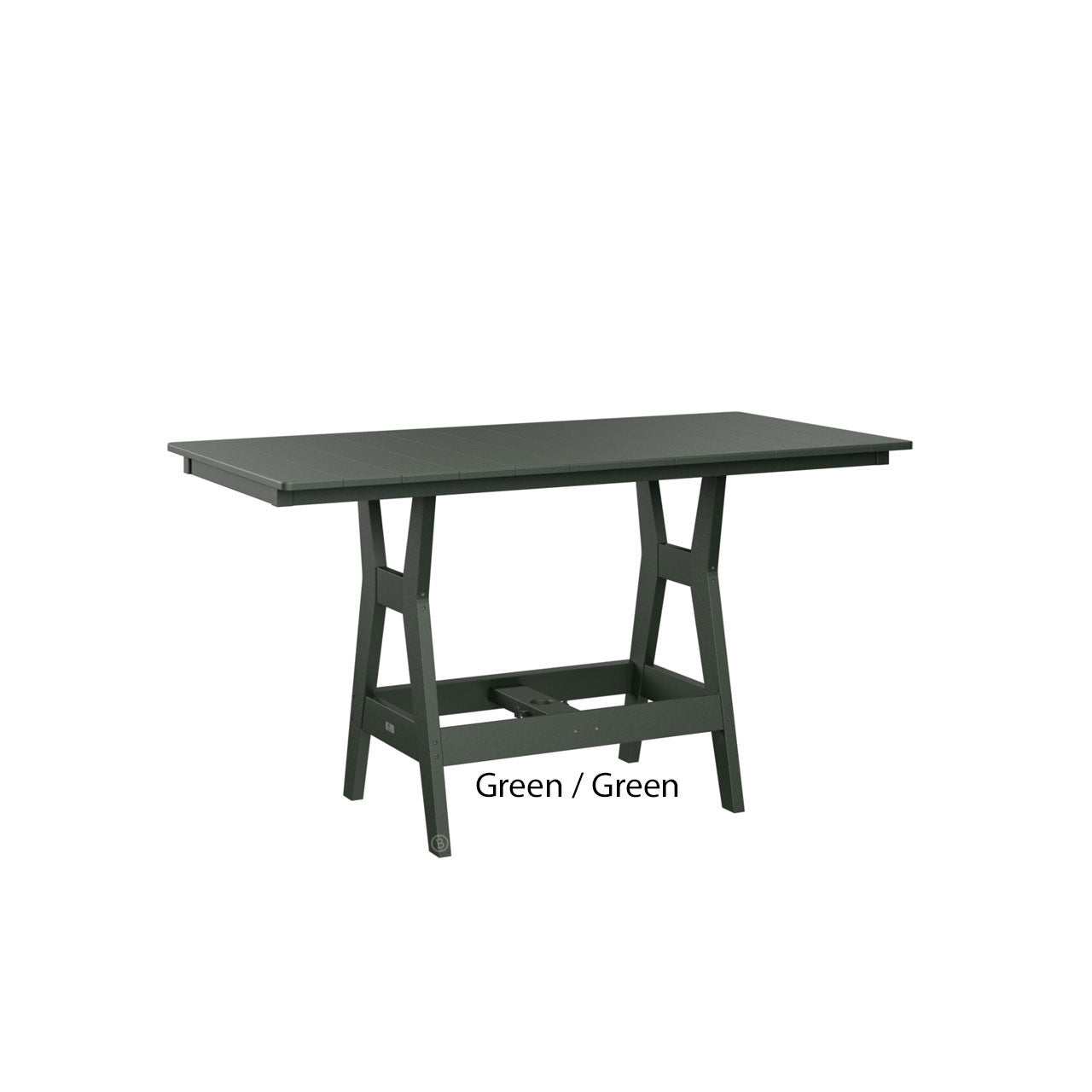 Berlin Gardens Harbor Counter Tables Standard Top 33" x 66" Rectangular Counter Table