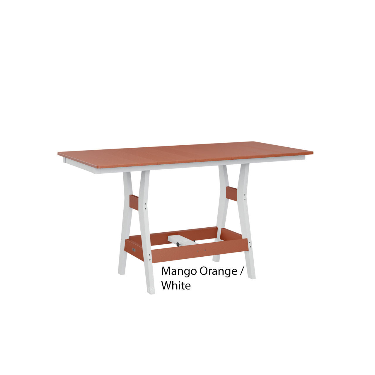 Berlin Gardens Harbor Counter Tables Standard Top 33" x 66" Rectangular Counter Table