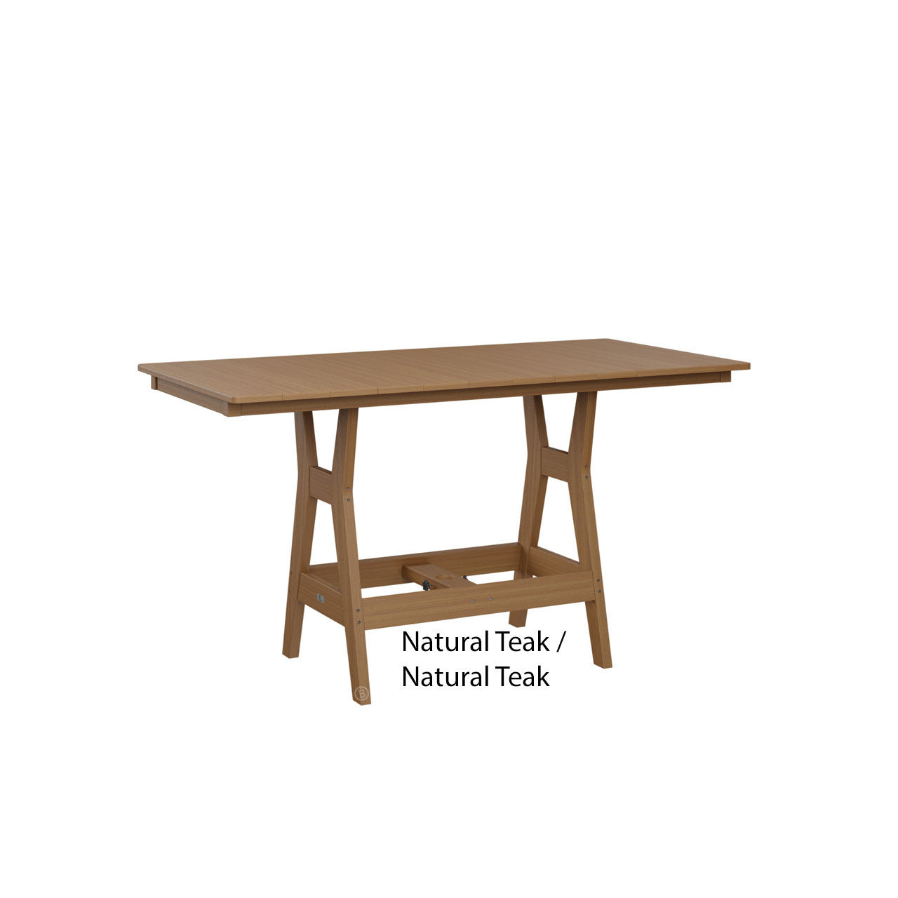 Berlin Gardens Harbor Counter Tables Standard Top 33" x 66" Rectangular Counter Table