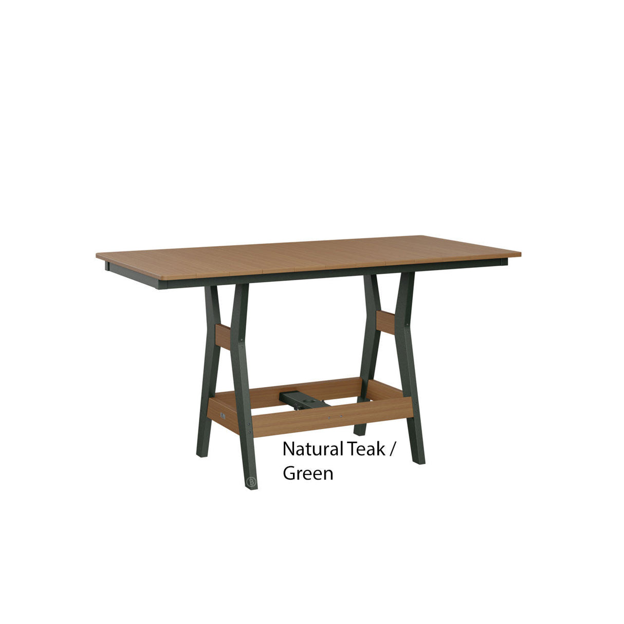 Berlin Gardens Harbor Dining Tables Standard Top 33" x 66" Rectangular Dining Table
