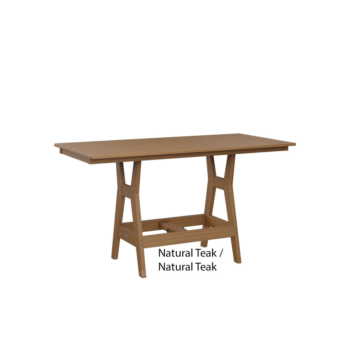 Berlin Gardens Harbor Dining Tables Standard Top 33" x 66" Rectangular Dining Table