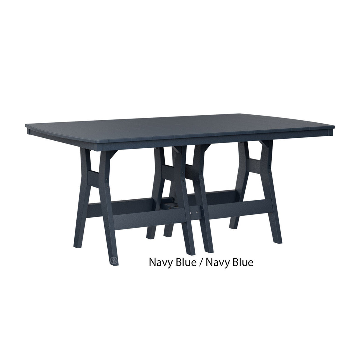 Berlin Gardens Harbor Bar Tables Standard Top 44" x 72" Rectangular Bar Table