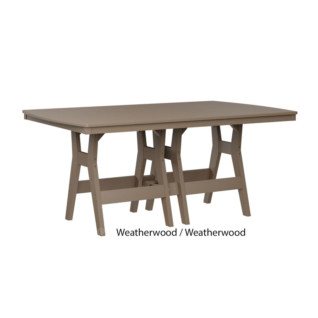 Berlin Gardens Harbor 44" x 72" Rectangular Bar Table