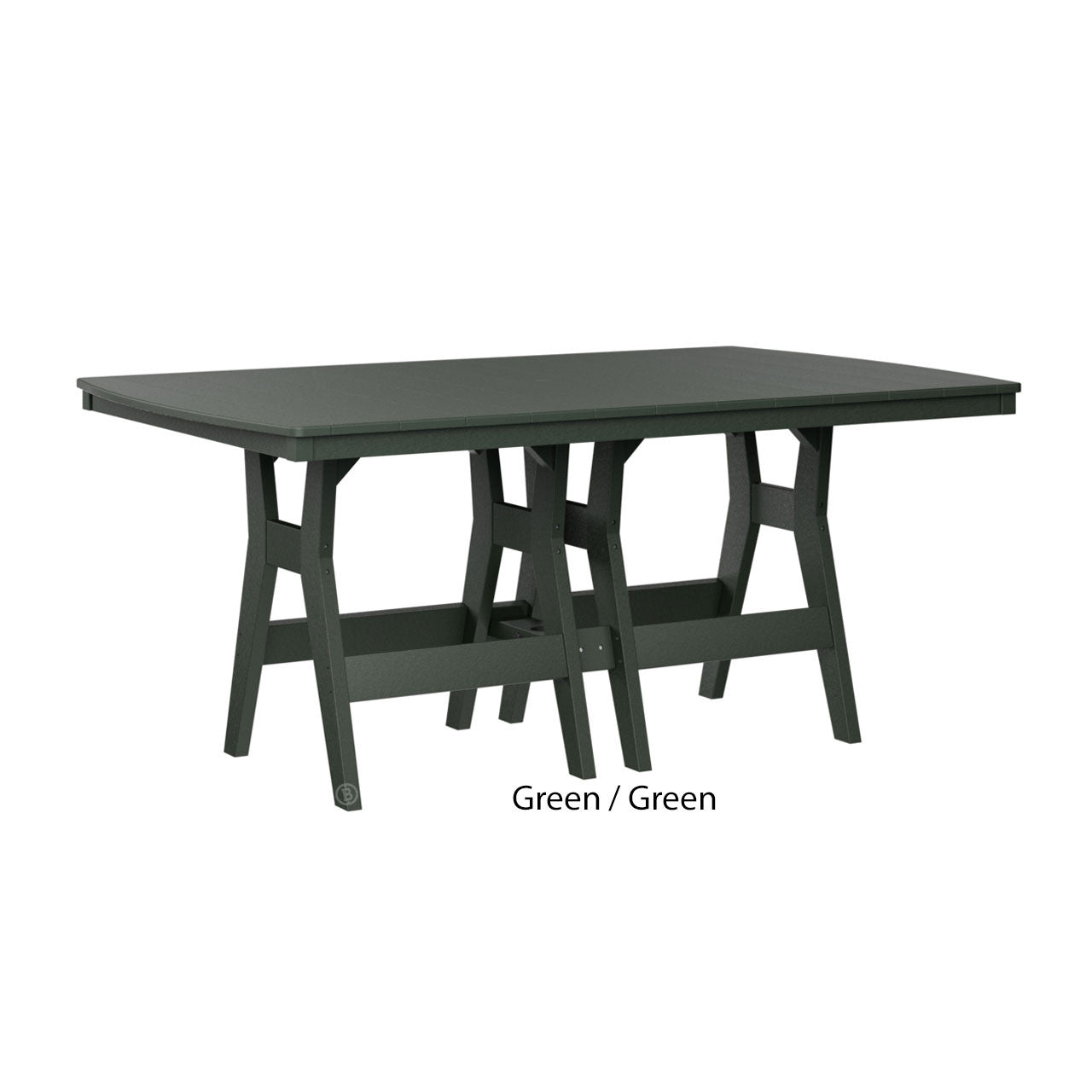 Berlin Gardens Harbor Counter Tables Standard Top 44" x 72" Rectangular Counter Table