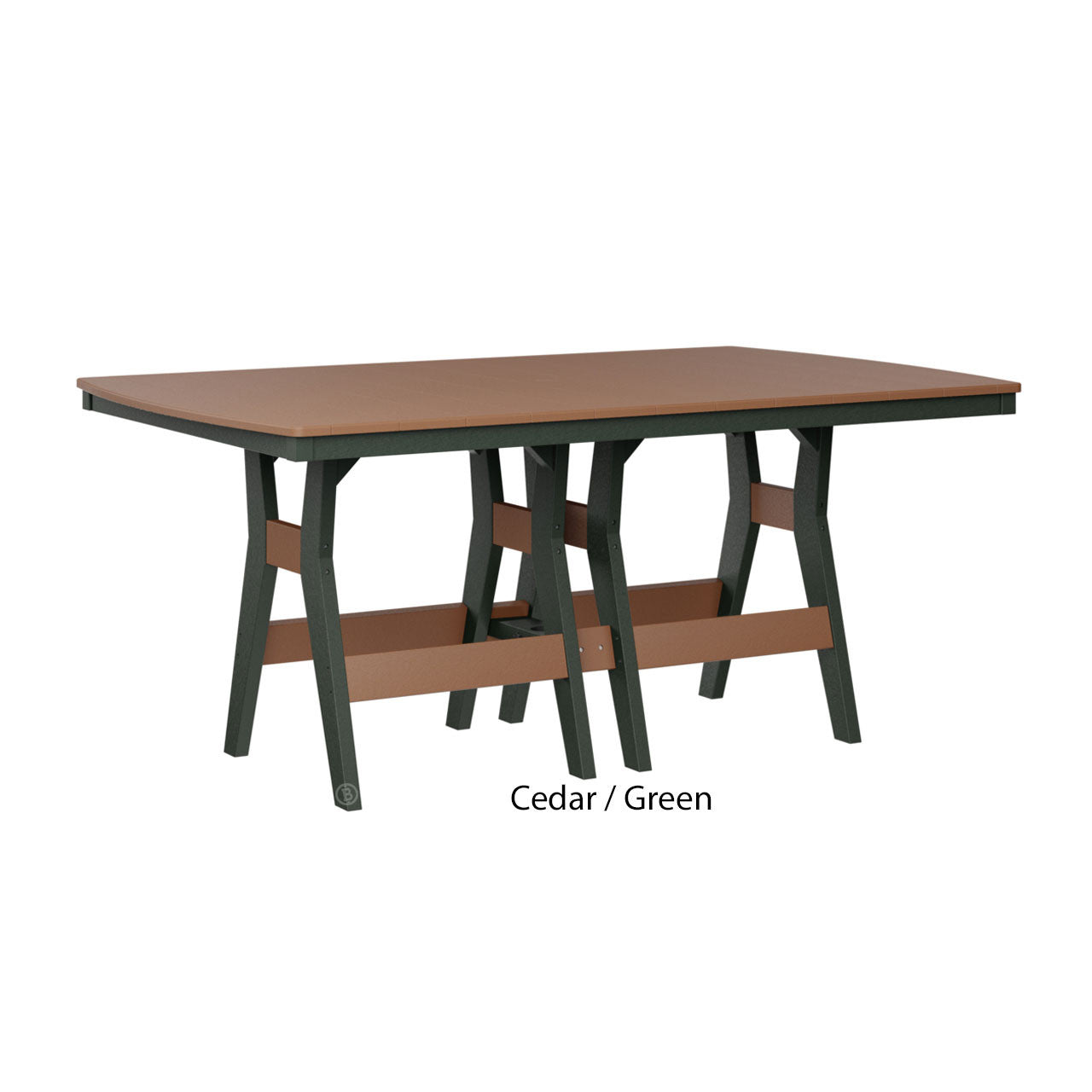 Berlin Gardens Harbor Dining Tables Standard Top 44" x 72" Rectangular Dining Table
