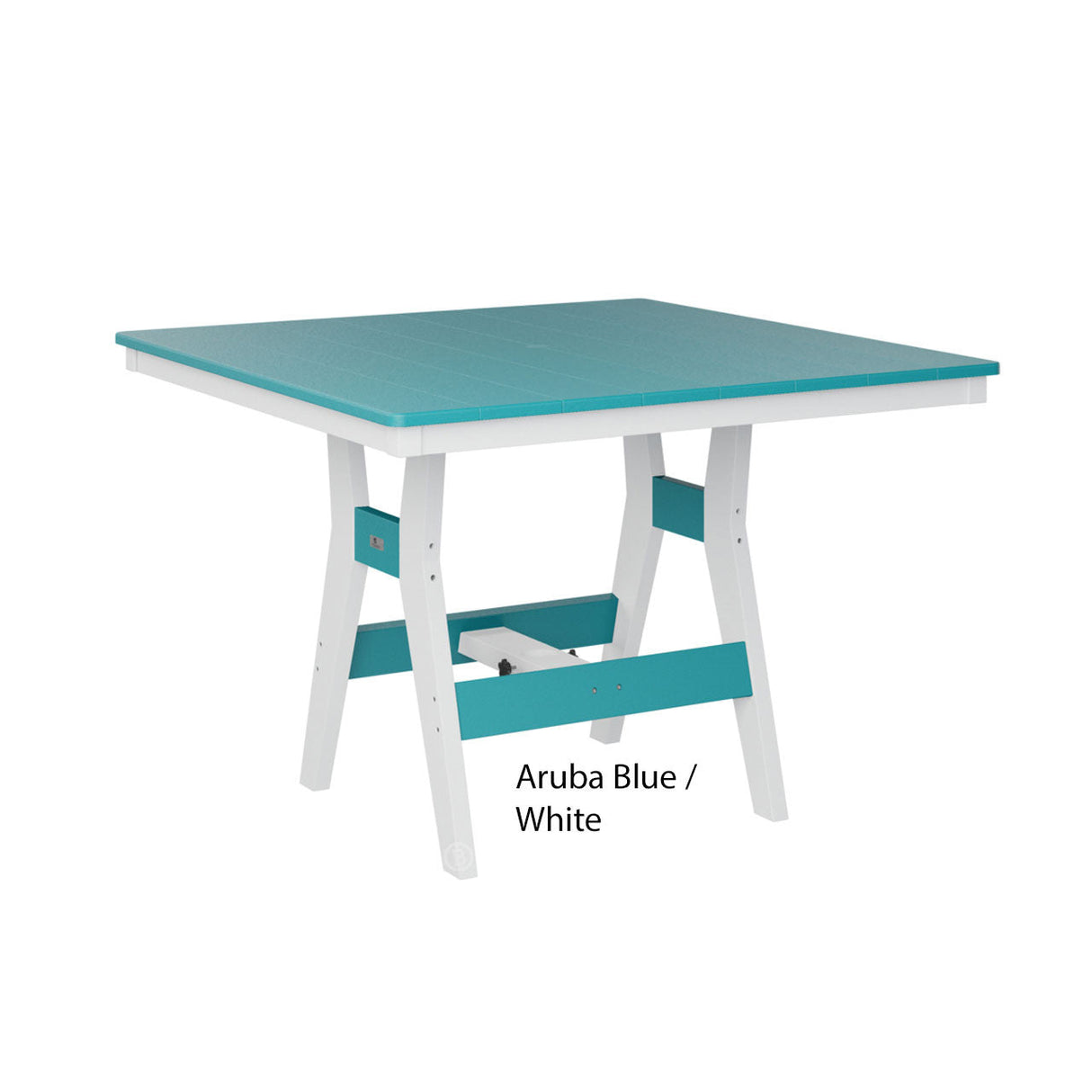 Berlin Gardens Harbor Bar Tables Standard Top 44" Square Bar Table