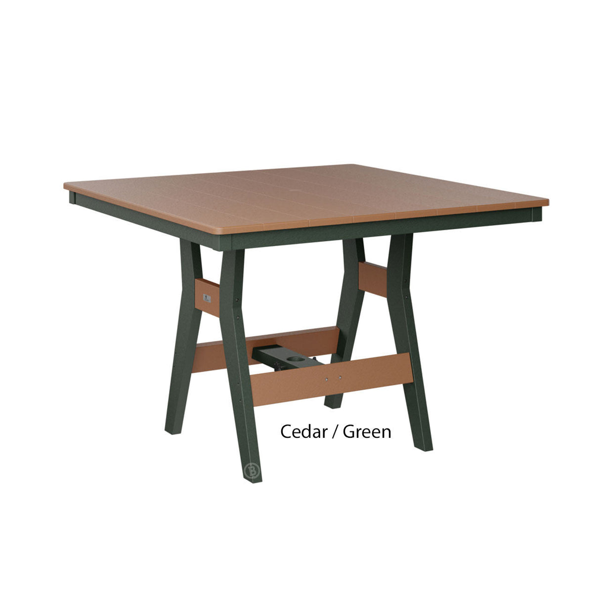 Berlin Gardens Harbor Bar Tables Standard Top 44" Square Bar Table