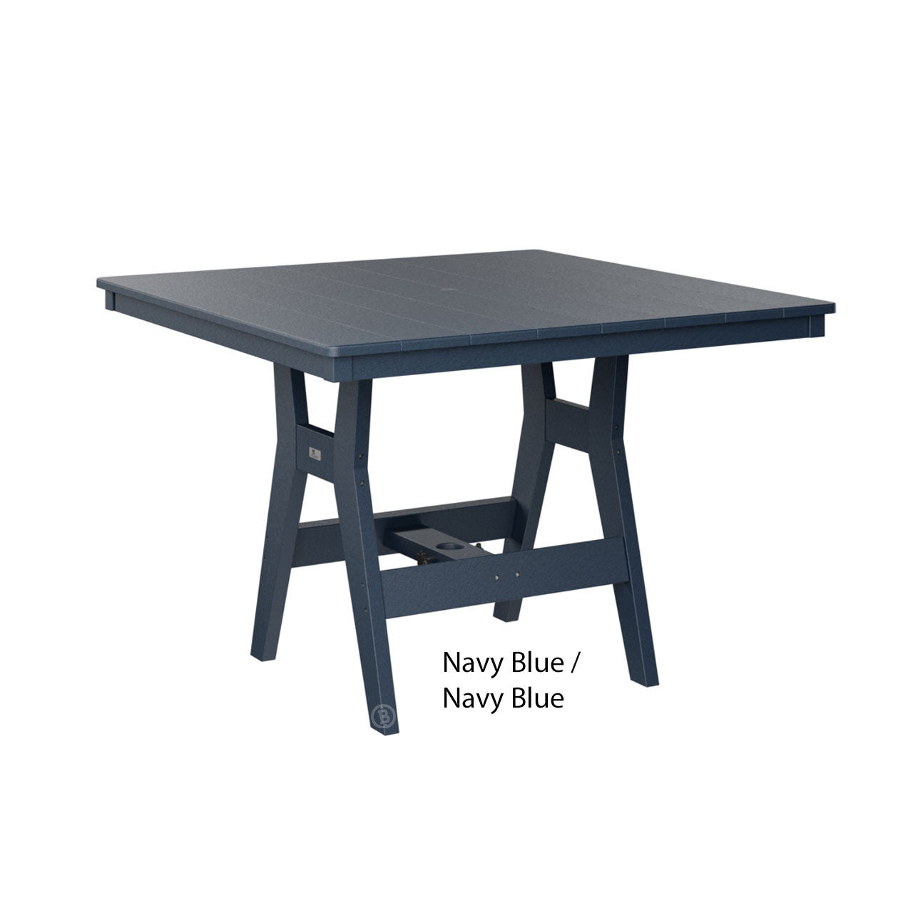 Berlin Gardens Harbor Bar Tables Standard Top 44" Square Bar Table
