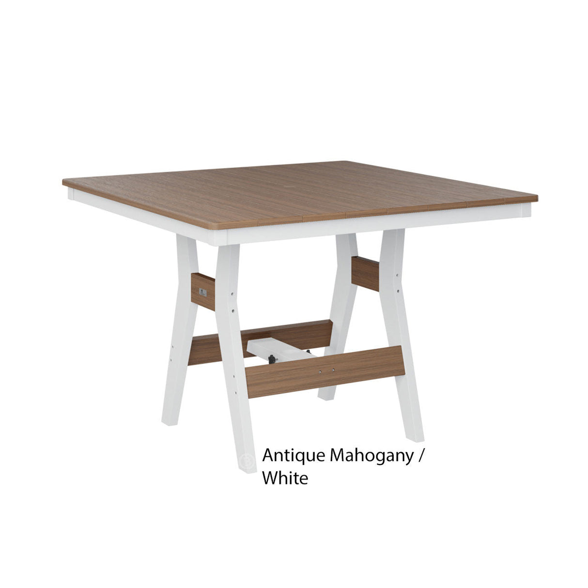 Berlin Gardens Harbor Counter Tables Standard Top 44" Square Counter Table