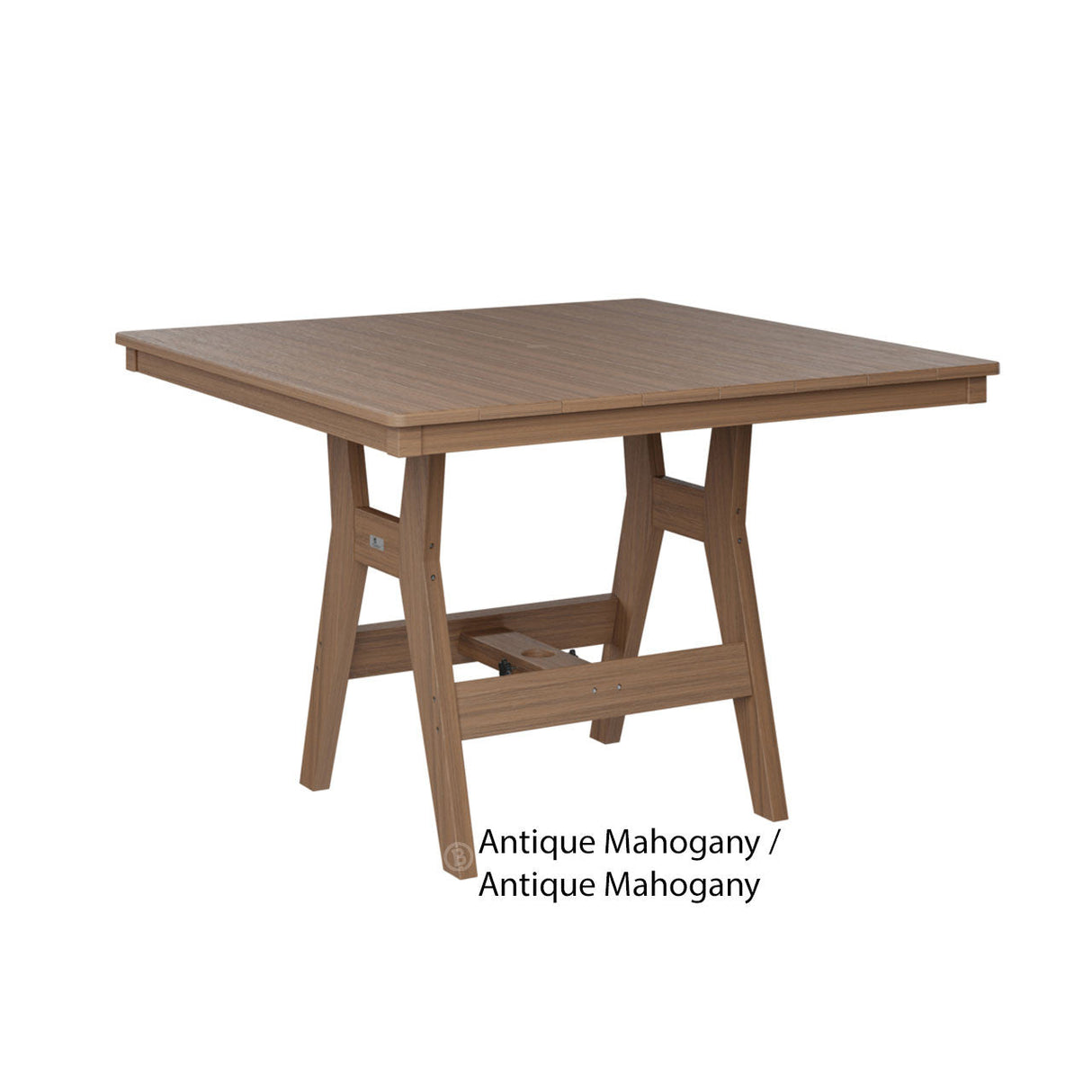 Berlin Gardens Harbor Counter Tables Standard Top 44" Square Counter Table