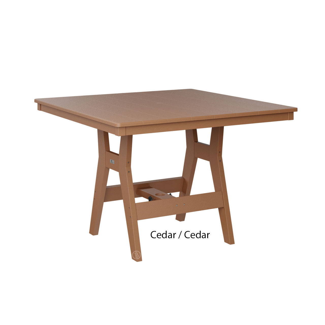Berlin Gardens Harbor Counter Tables Standard Top 44" Square Counter Table