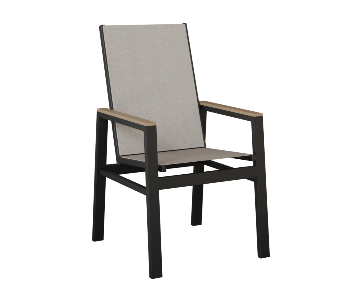 Berlin Gardens Vida High Back Padded Sling Dining Chair