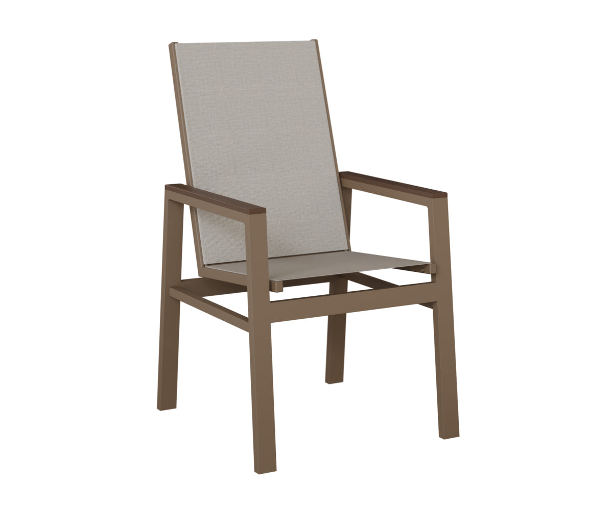 Berlin Gardens Vida High Back Padded Sling Dining Chair