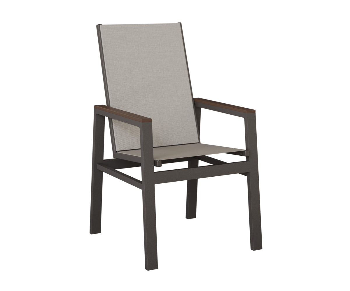 Berlin Gardens Vida High Back Padded Sling Dining Chair
