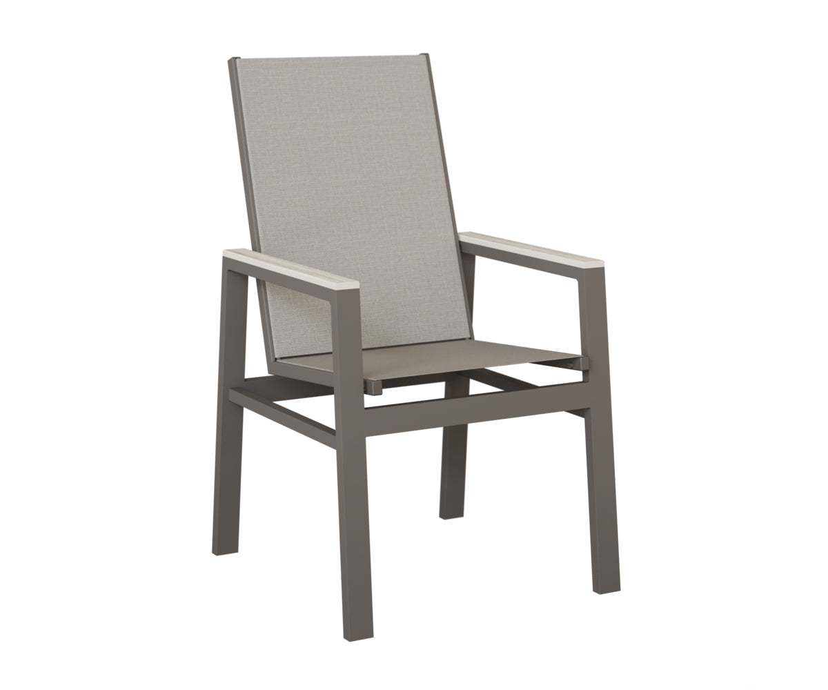 Berlin Gardens Vida High Back Padded Sling Dining Chair