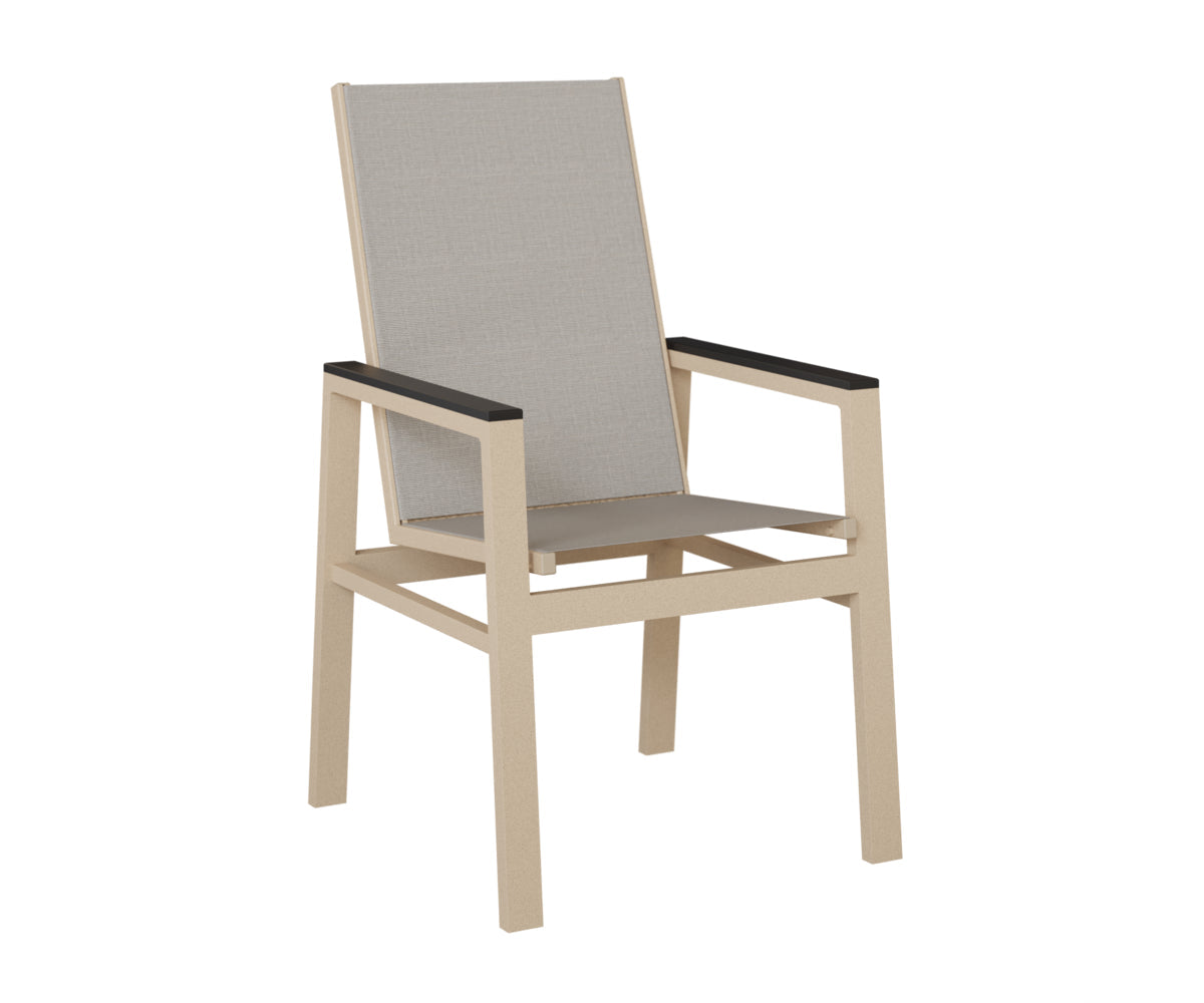 Berlin Gardens Vida High Back Padded Sling Dining Chair