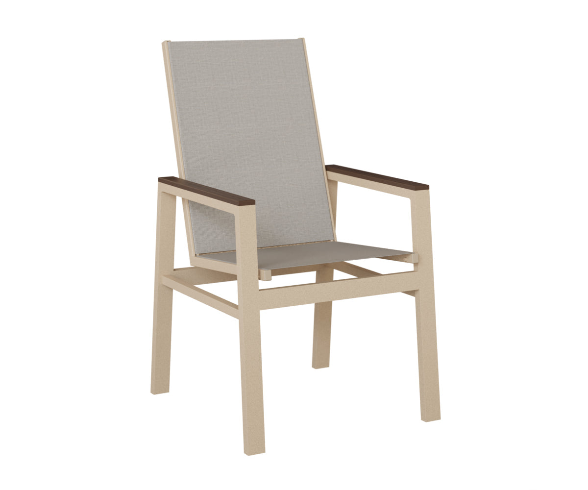 Berlin Gardens Vida High Back Padded Sling Dining Chair