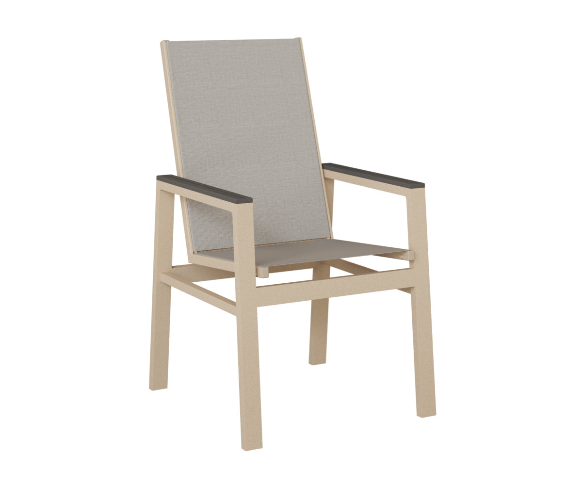 Berlin Gardens Vida High Back Padded Sling Dining Chair