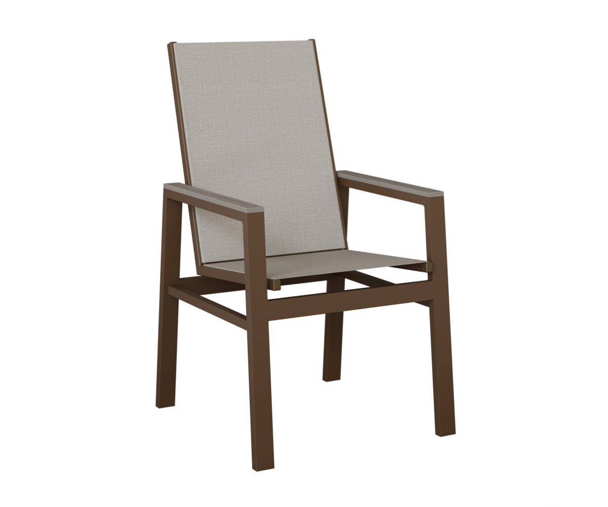 Berlin Gardens Vida High Back Padded Sling Dining Chair