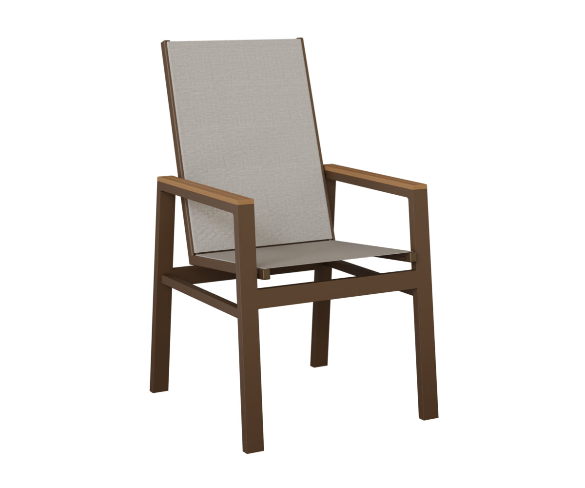 Berlin Gardens Vida High Back Padded Sling Dining Chair