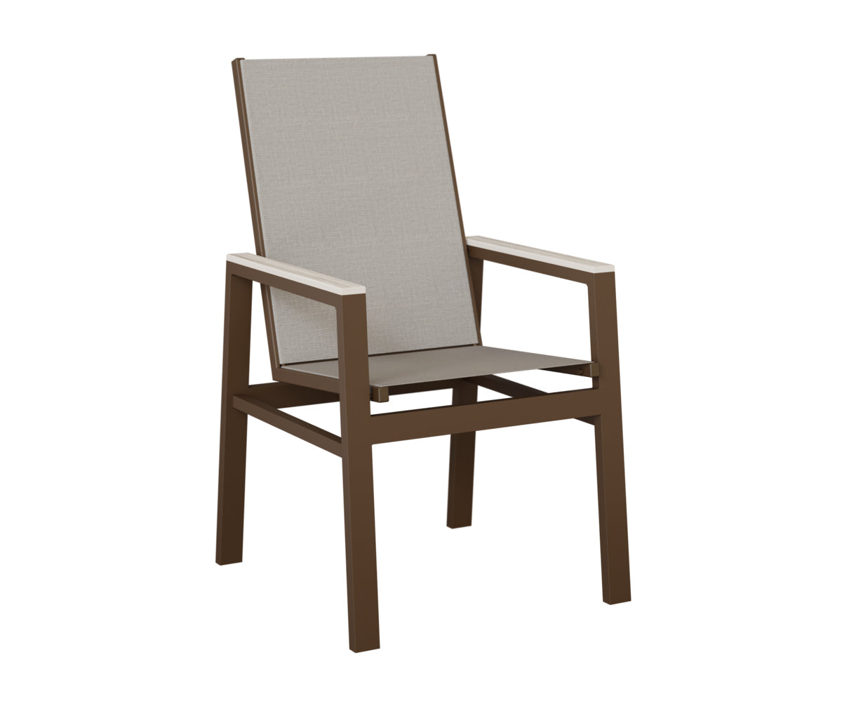 Berlin Gardens Vida High Back Padded Sling Dining Chair