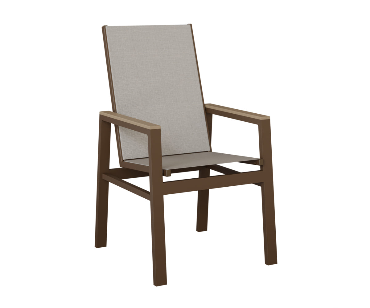 Berlin Gardens Vida High Back Padded Sling Dining Chair