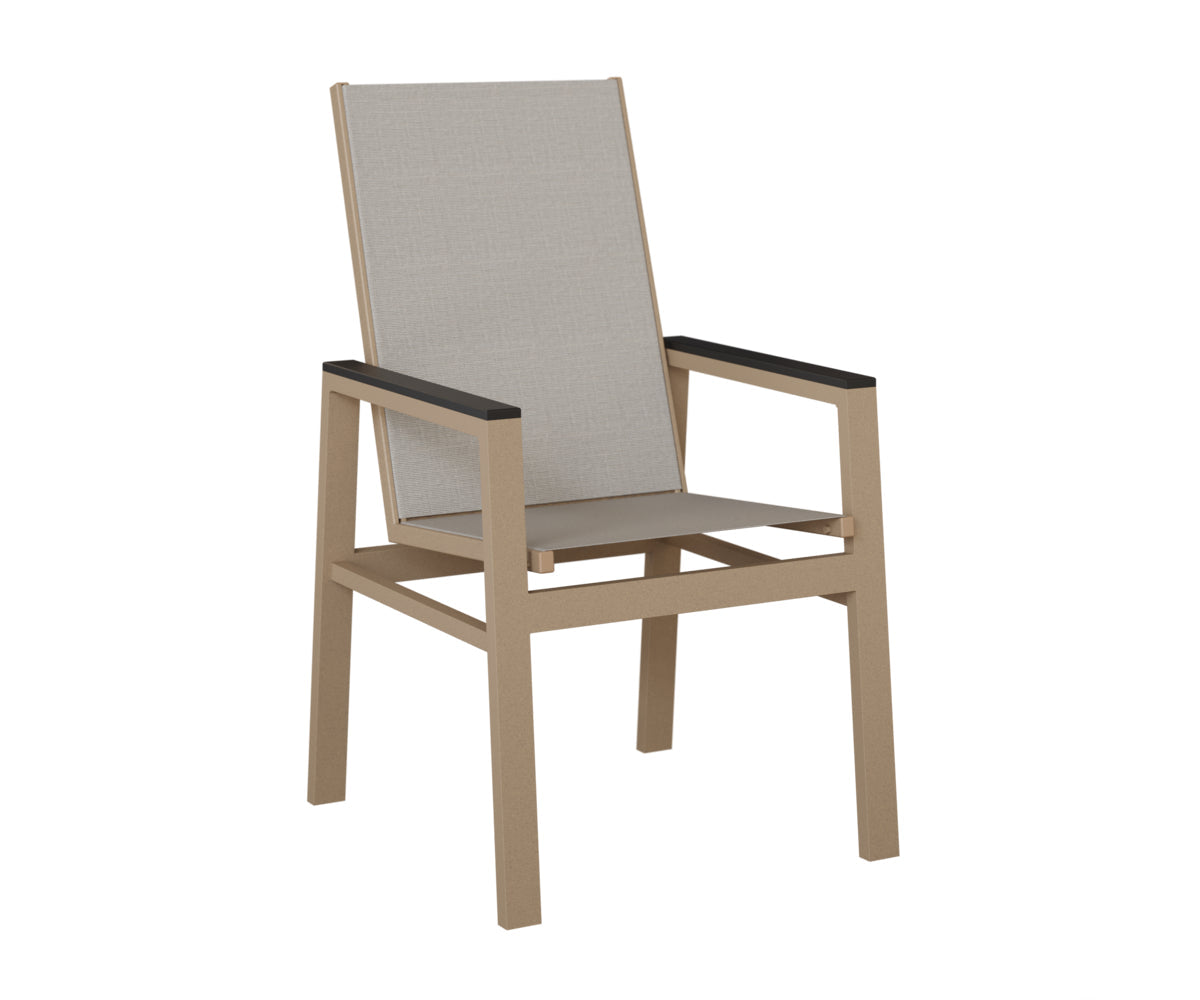 Berlin Gardens Vida High Back Padded Sling Dining Chair