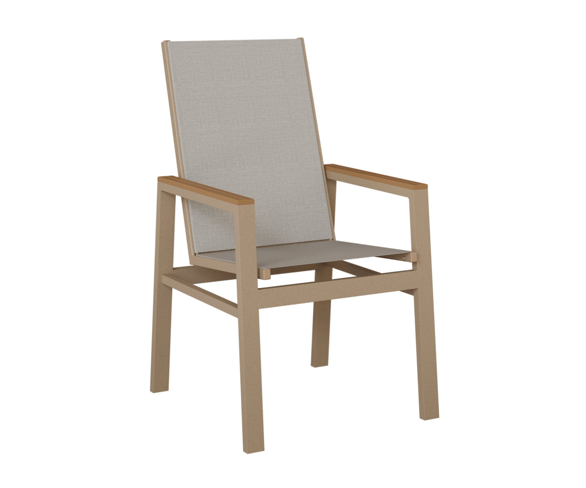 Berlin Gardens Vida High Back Padded Sling Dining Chair