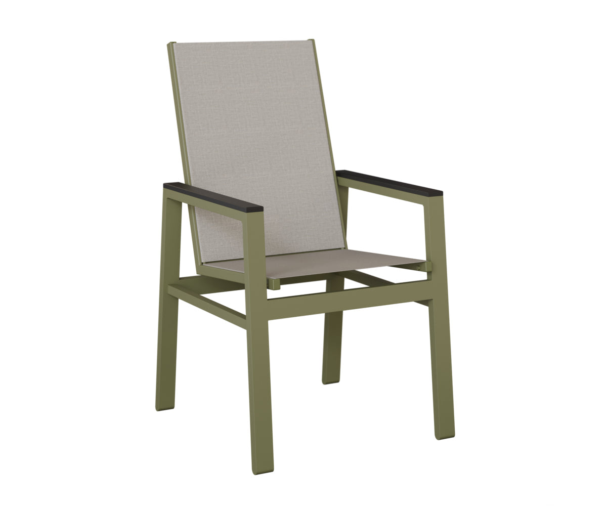 Berlin Gardens Vida High Back Padded Sling Dining Chair