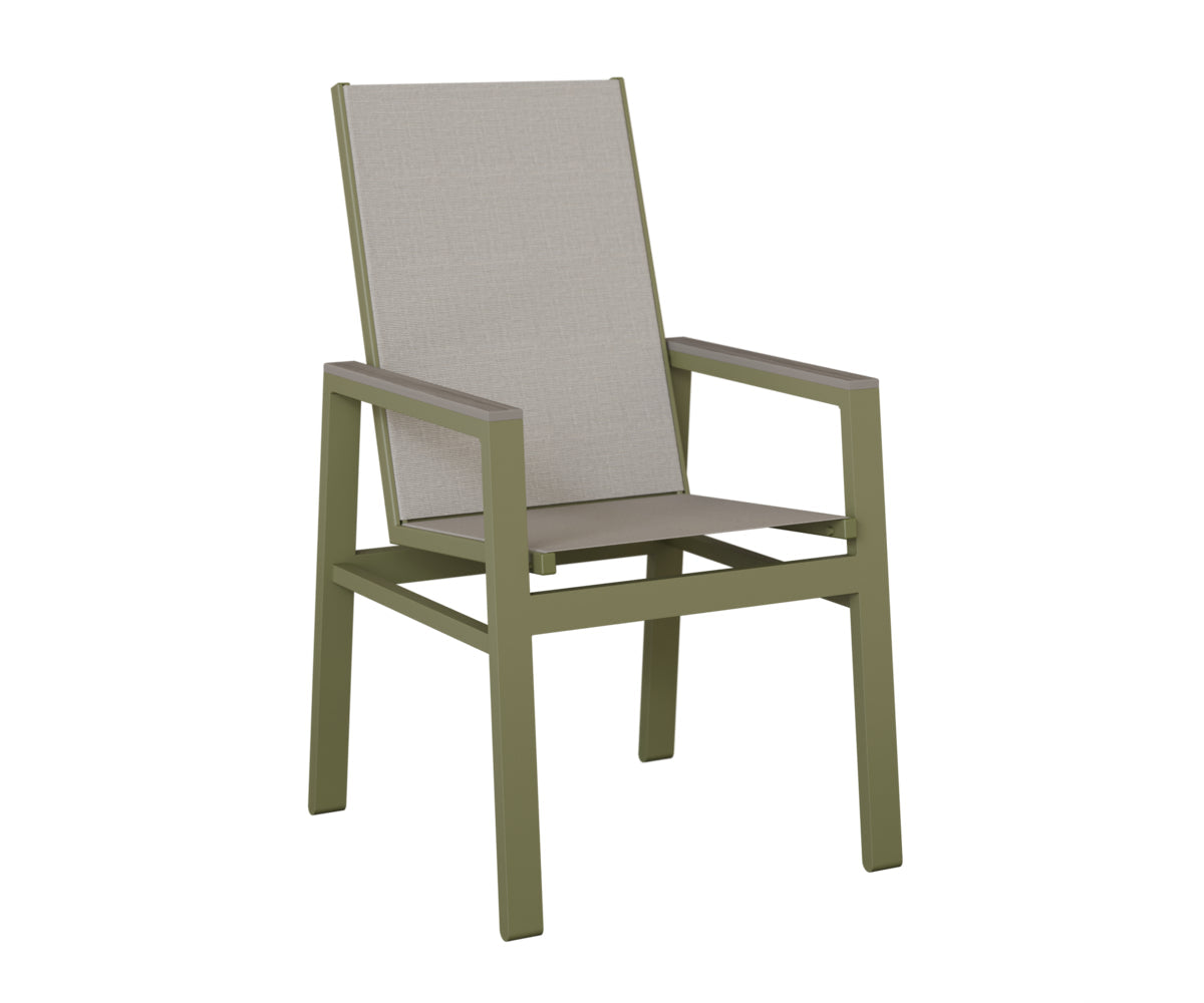 Berlin Gardens Vida High Back Padded Sling Dining Chair