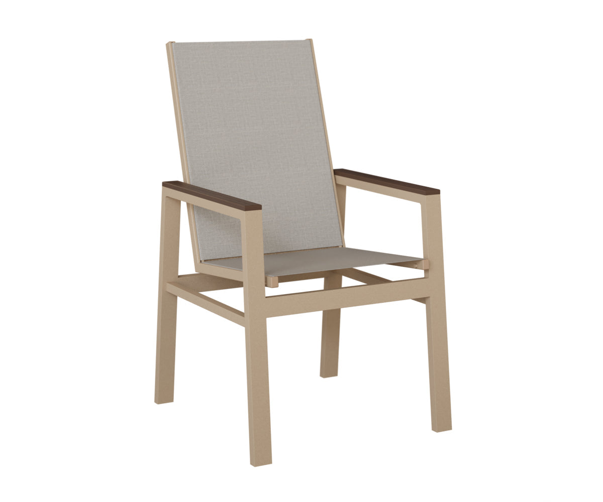 Berlin Gardens Vida High Back Padded Sling Dining Chair