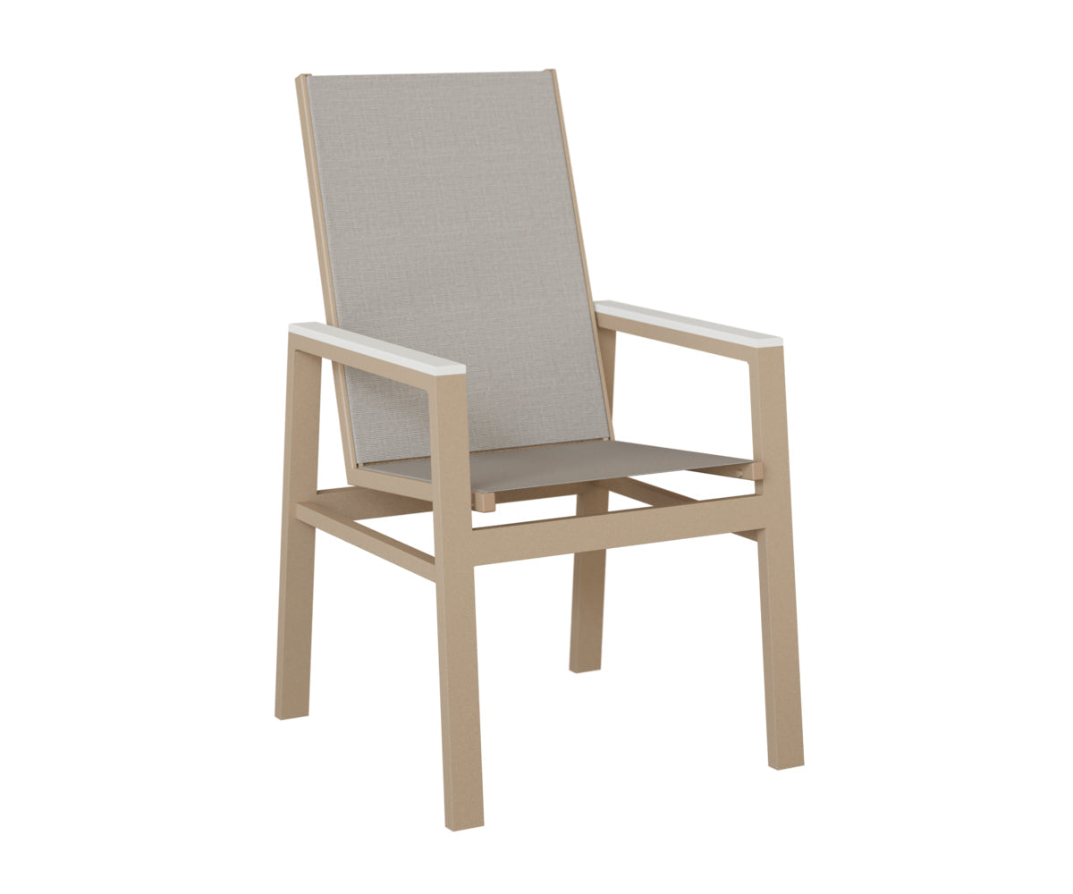 Berlin Gardens Vida High Back Padded Sling Dining Chair