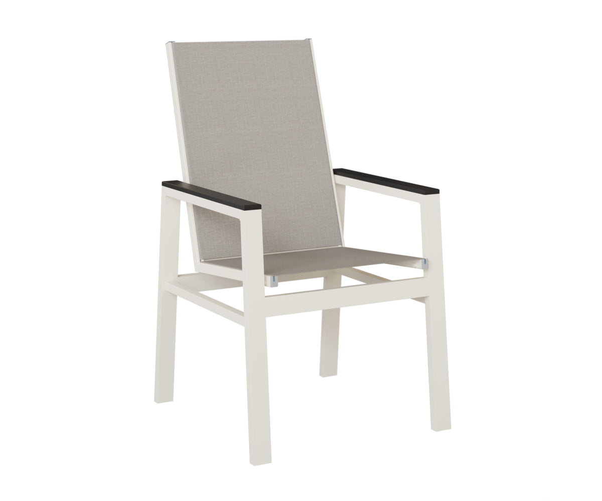 Berlin Gardens Vida High Back Padded Sling Dining Chair