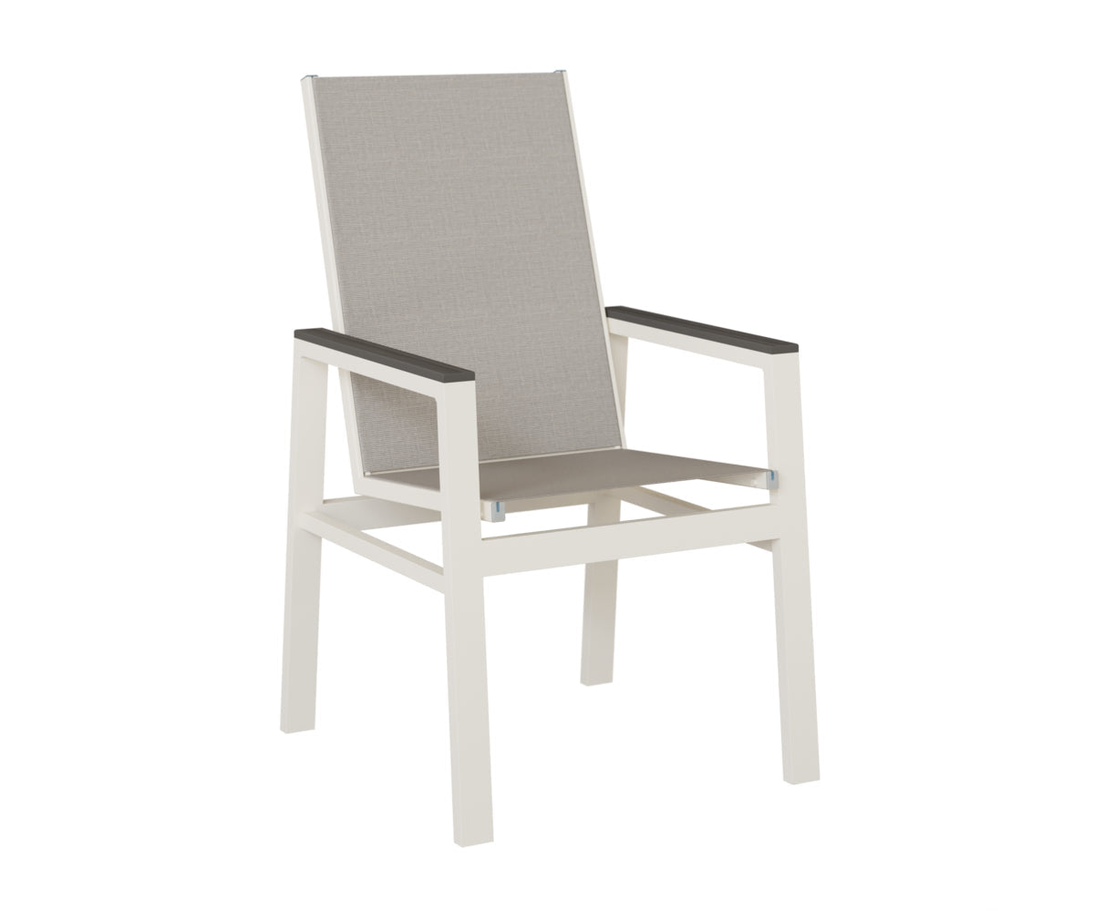 Berlin Gardens Vida High Back Padded Sling Dining Chair