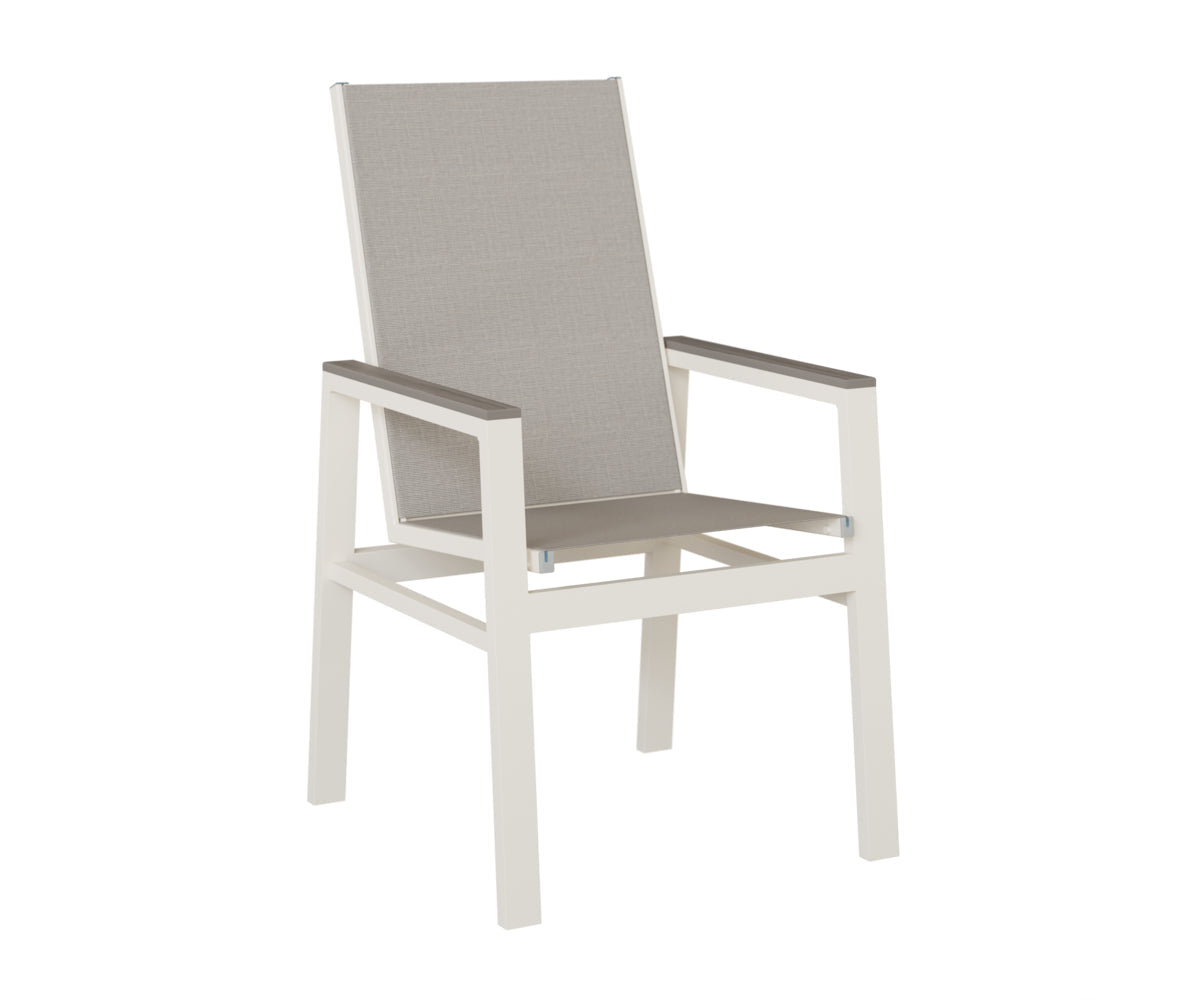 Berlin Gardens Vida High Back Padded Sling Dining Chair