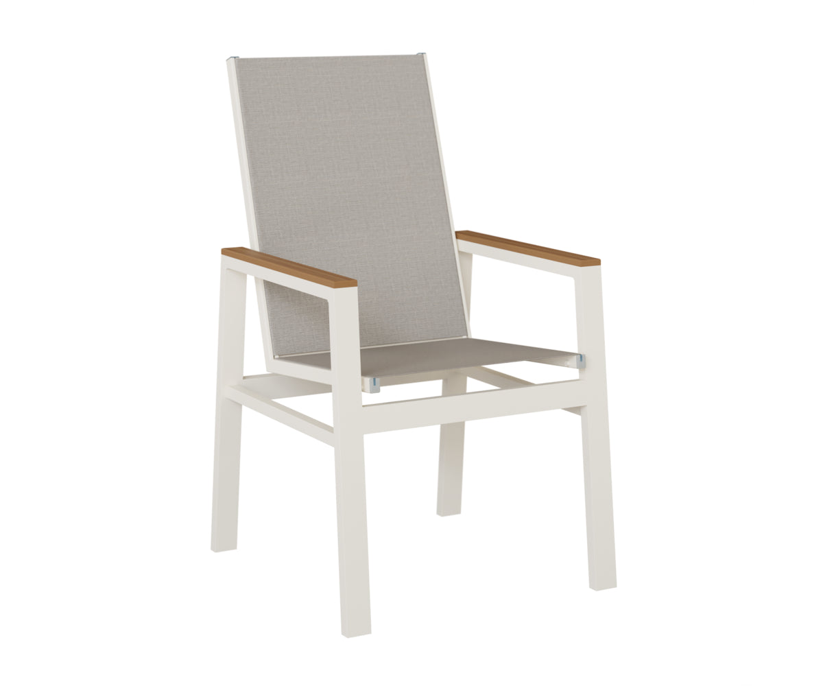 Berlin Gardens Vida High Back Padded Sling Dining Chair