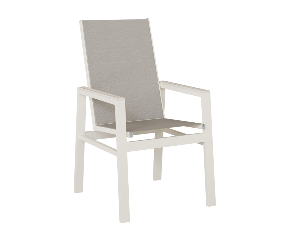 Berlin Gardens Vida High Back Padded Sling Dining Chair