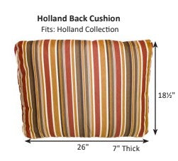 Berlin Gardens Holland Back Cushion