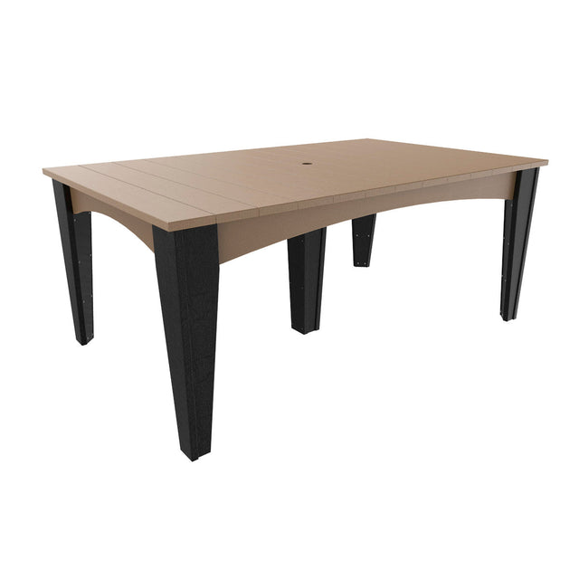 LuxCraft Island 44" x 72" Rectangular Dining Table