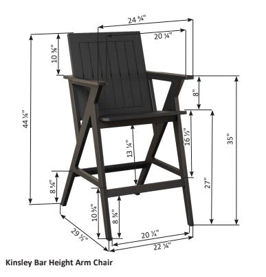 Berlin Gardens Kinsley Bar Arm Chair