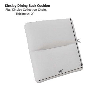 Berlin Gardens Kinsley Dining Chair Back Cushion