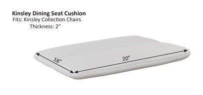 Berlin Gardens Kinsley Dining Chair Seat Cushion