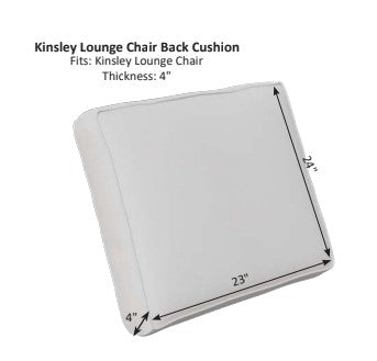 Berlin Gardens Kinsley Lounge Chair Back Cushion