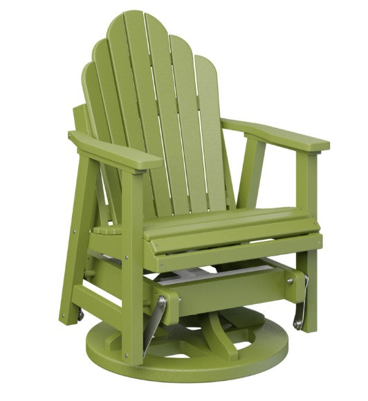 Berlin Gardens Cozi-Back Swivel Glider with Allochrome Brackets