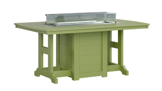 Berlin Gardens Garden Classic Standard Top 44" x 72" Rectangular Fire Bar Table