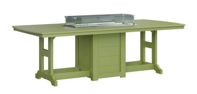 Berlin Gardens Garden Classic Standard Top 44" x 96" Rectangular Fire Counter Table