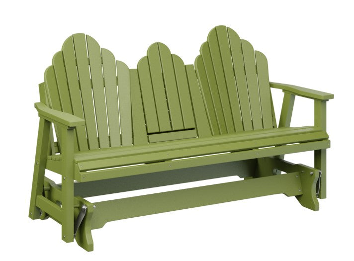 Berlin Gardens Cozi-Back Three Seat Glider w/Console Allochrome Brackets