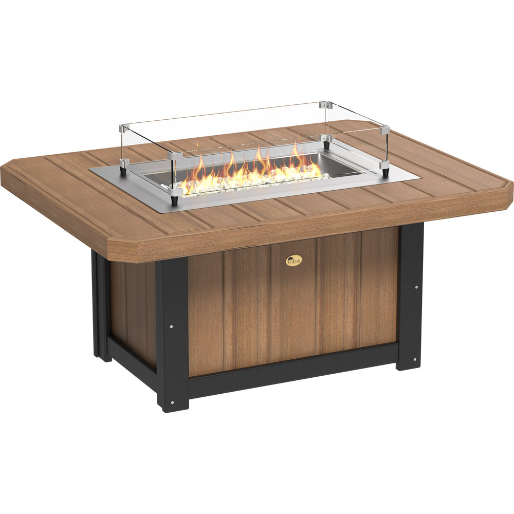 LuxCraft Lumin 51" Rectangular Fire Pit Table