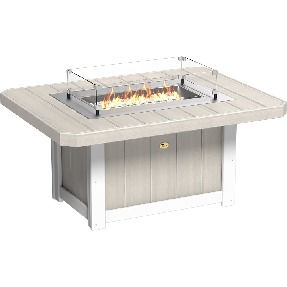 LuxCraft Lumin 51" Rectangular Fire Pit Table