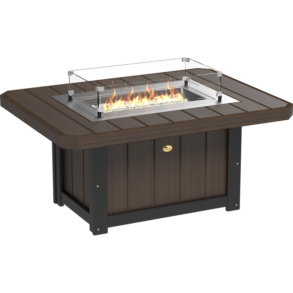 LuxCraft Lumin 51" Rectangular Fire Pit Table
